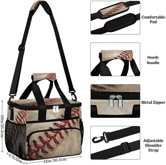 AUUXVA OMBRA Cooler Bag Large Camping Cooler Tote Leakproof Lunch Cooler Bag Insulated Waterproof Lunch Box…