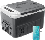EUHOMY 12 Volt Refrigerator, 17 Quart (15L) Compressor Electric Cooler APP Control, Car Fridge 12/24V DC & 120-240V AC, Car Refrigerator -4℉~68℉, Portable Freezer for RV, Travel, Camping