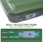 Elegear CumbreX™ Air & Foam Self Inflating Sleeping Pad, Built-in Electric Pump 4" Ultra-Thick Memory Foam Camping Mattress with Pillow Double Camping Pad 4-Season R-value 9.5 Camp Mat for Travel Full