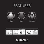Duracell 200 Lumen LED Headlamp - Comfortable and Ultra-Strong Design with 3 Modes and 3-AAA Batteries Included. Great for In-Door & Out-Door Use