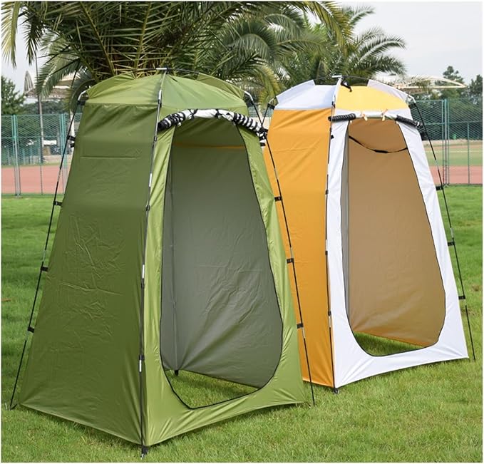 Camping Tent,Shower Tent, Portable Changing Fitting Room Outdoor Camping Shower Bathing Tent Privacy Toilet Dual Layer Waterproof Tourist Tents Camping Tent
