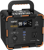 300W Portable Power Station, Solar Generator 259Wh, 70,000mAh LiFePO4 Battery with 65W USB-C PD&Pure Sine Wave AC, Solar Charging for Camping,Home,Emergency Power(SOS Light & LCD Display)
