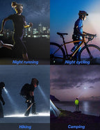 XLENTGEN Headlamp Rechargeable 4 Colors in 1 LED Headlamp 500 Lumens Super Bright Motion Sensor Head Lamp, 2-Pack 8 Modes White Red Blue Green Light Headlight for Camping Fishing Cycling Hunting