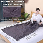 100% Cotton Sleeping Bag Liner with Full Length Zipper on 3 Sides; Single/Double Adult Sleep Sack for Travel & Camping, Multifunctional Travel Sheets (Unzipped 87”x87”) for Hotel, Lightweight