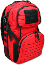Lightning X Stocked Modular Trauma & Bleeding First Aid Responder Medical Backpack + Kit (Red)