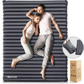 Hikenture Double Sleeping Pad for Camping, 4" Extra-Thick Camping Mattress 2 Person, Inflatable & Ultralight Sleeping Mat for Backpacking, Hiking (1008-D2)