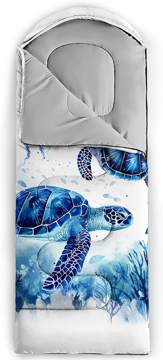 QOOMO Camping Sleeping Bags,3 Season Warm & Cool Weather,Lightweight,Waterproof Sleeping Bags for Adults & Kids Traveling,and Outdoors