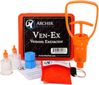 Ven-Ex Snake Bite Kit & Bee Sting Kit – Portable Venom Extractor for Humans and Dogs with Tourniquet, Bonus CPR Face Shield, Outdoor First Aid for Hiking, Camping & Backpacking
