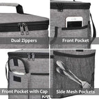 Tirrinia Insulated Large Lunch Bag for Women Men, Leakproof Lunch Box Containers for Adults, Work, School, Soft Lunchbox for Kids, Boys, Adult Cooler Bag for Picnic, Hiking,Beach