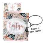 Custom Toddler Nap Mat for Preschool, Personalized Name Flower Kids Sleeping Bag for Daycare, Roll Up Sleeping Mat with Removable Pillow and Soft Dot Minky Blanke for Girls Camping