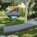 Sleeping Pad With Electric Pump: Self Inflating Sleeping Pad with 3.14" Ultra-thick Memory Foam & Built-in Pillow All Season Camping Mattress for Tent Travel Car - Self Inflating Air Mattress Grey