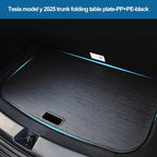 Tesla Model Y Dedicated Camping Table Set with 2 Collapsible Stools Premium Outdoor Folding Table for Outdoor Adventures Beach BBQ Picnics and Road Trips Compatible with Model Y Only Fits the 5 Seater
