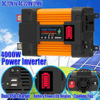 6000W Off-Grid Solar Inverter Kit with 100W Foldable Waterproof Panel & 50A Controller for RV, Camping(4000w)