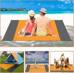 Waterproof Camping Tarp Lightweight Multifunctional Tent Footprint for Camping, Hiking Backpacking, Compact Tent Tarp Ground Sheet Mat for Ground or Under Tent（55.1" x 78.7" | Orange）