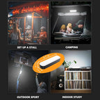 Solar Rechargeable LED Magnetic Work Light Bar 5500mAh,6500K Daylight Portable Emergency Lighting for Home Power Outages,Camping,Automotive Repairs,Under Hood & Workshop
