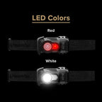 Princeton Tec Byte LED Headlamp Lightweight Compact Durable Hands-Free Lighting with White and Red Beam Options for Hiking, Backpacking, Camping, Running, and Safety Preparedness - Black