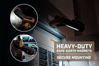 Spec Ops Tools 2-in-1 Rechargeable LED Work Light + Flashlight, 150-400 Lumens, Waterproof, Magnetic Base with Hook, 3 Light Modes, 3percent Donated to Veterans, SPEC-FLASHT