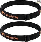 SecurityIng Elastic Headband Adjustable Headlight Strap Fit for 22mm - 26mm Torch Headlamps Holder (2)