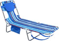 daystar SunnyFeel Beach Lounge Chair, Backpack Reclining Beach Chairs Lay Flat, Face Down Tanning Chair, Folding Camping Chairs Portable Camp Cot with Backpack Straps for Outdoor/Picnic/Lawn