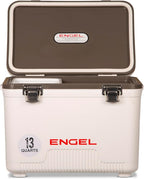 ENGEL 13qt Leak-Proof, Air Tight, Drybox Cooler and Small Hard Shell Lunchbox for Men and Women