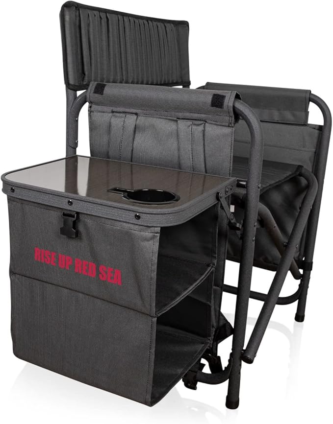 Picnic TIME NFL Unisex-Adult NFL Fusion Camping Chair with Side Table and Soft Cooler, Beach Chair for Adults, Lawn Chair
