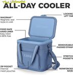 CORE Magnetic Zipperless 24 Can Soft Cooler | Insulated HardBody Liner Ice Chest Box | Best Portable Soft Cooler for Food & Beverages for Tailgating, Car Camping, and Family Beach Picnics