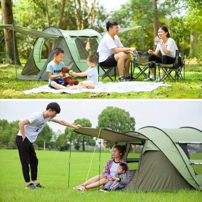 3-4 Person Quick Open Tent Outdoor Automatic Tents Double Layers Large 5-8 Person Family Tent Waterproof Camping Hiking Tent