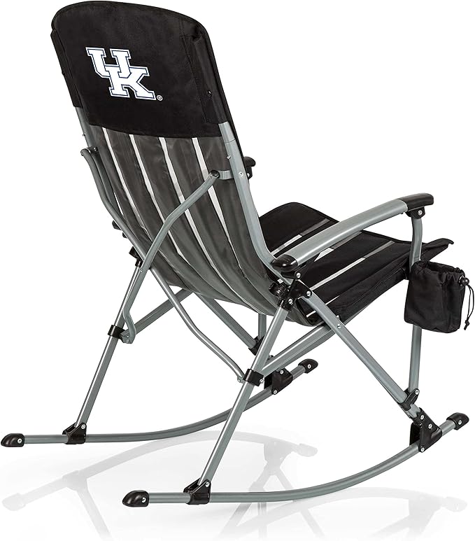 Picnic TIME NCAA Unisex-Adult NCAA Outdoor Rocking Camp Chair, XL Heavy Duty Camping Chair for Adults
