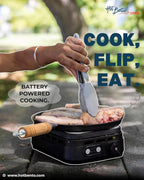 Hot Bento Cook – Portable Battery-Powered Flameless Cooker Reaching 500°+, Adjustable Heat Levels, Cordless Cooking for Camping, Travel & Outdoor Use