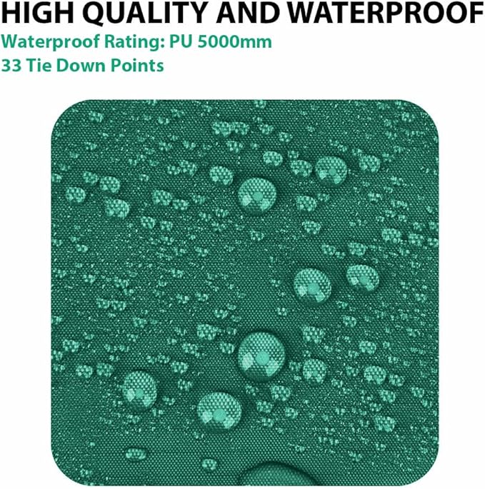 Gold Armour Rainfly Tarp Hammock, Premium 14.7ft/12ft/10ft/8ft Rain Fly Cover, Waterproof Ultralight Camping Shelter Canopy, Survival Equipment Gear Camping Tent Accessories (Green 14.7ft x 12ft)