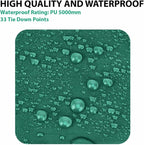 Gold Armour Rainfly Tarp Hammock, Premium 14.7ft/12ft/10ft/8ft Rain Fly Cover, Waterproof Ultralight Camping Shelter Canopy, Survival Equipment Gear Camping Tent Accessories (Green 14.7ft x 12ft)