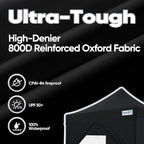 Quictent 10x10 Heavy Duty Pop Up Canopy Tent with Sidewalls, Hexagonal Legs- Commercial Instant Shelter with 3-Year Frame Warranty, 800D Waterproof Oxford Fabric for Weddings, Events, Outdoor Markets