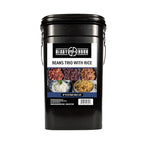 Ready Hour Beans Trio with Rice Kit Bucket (100 Servings) Survival Beans and Rice, Survival Food Storage, Emergency Preparedness Food, Prepper, Easy Prep, 30-Year Shelf Life