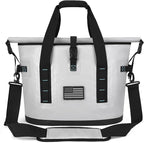40 Can Large Soft Cooler Bag - Insulated Leak - Proof Cooler Bag with Roll-Top Waterproof Seal | Portable for Travel Camping, Shopping, Beach, Boating | 12HR Cold Retention Comes Freezer Packs*5