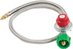 Bayou Classic Outdoor Patio Stove - Portable, 5-psi Regulator, Hose - 16 x 16 x 13 in - Stainless Steel