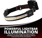 | LED Headlamp, 300 to 500 Lumens, Spot Light Mode and Red Light Modes Available On Select Models - Perfect for Camping Running Biking Fishing Construction