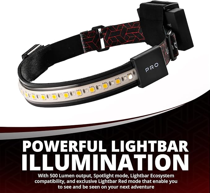 | LED Headlamp, 300 to 500 Lumens, Spot Light Mode and Red Light Modes Available On Select Models - Perfect for Camping Running Biking Fishing Construction