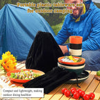 Kyraton Camping Utensils - Mess Kit for Travel, Picnic, Outdoor, Camping Gear - Silverware Set, Cup, Bowl, Plate - Essentials for 4