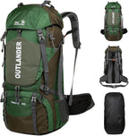 Hiking Backpack Camping Light Travel Backpack for Men Women with Shoe Compartment Rain Cover Can Hang Water Bag Green Blue Black Optional for Hiking Camping Traveling 60L Capacity