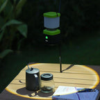 3PCS 6500K White Light LED Camping Lantern Rechargeable 1000LM, 4500mAh Power Bank, Flashlight for Hurricane Emergency, Hiking, IP44 Waterproof Lantern(Black)