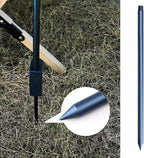 TOBWOLF Portable Camping Folding Lamp Pole, Lightweight Collapsible Aluminum Lantern Stand, Outdoor Lamp Post Hanging Light Holder Stick for Picnic, Hiking, Fishing, Backpacking, Garden BBQ