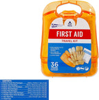 Mini First Aid Kit Bulk Set - Travel Size Bundle Includes 12 Small First Aid Kits in Durable Case for Car, Purse, Travel, Backpack, Camping | Small First Aid Kit