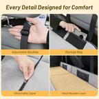 Car Bed for Ford Escape, Foldable Non-Inflatable Memory Foam Camping Mattress, Thickened Portable SUV Trunk Sleeping Pad, Air Mattress Upgrade for Camping & Travel Essentials, With Storage Bag, Gray