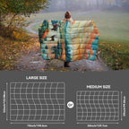 Camping Blanket, Puffy Blankets Lightweight Windproof Resistant for Outdoors,Hiking, Backpacking,Car,Picnic,Stadium