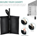 Best Choice Products 10x10ft Pop Up Canopy Tent with Sidewall, 1 Person 1 Minute Set Up, Carry Case, 4 Weight Bags - Silver