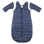 Baby Deedee Sleep Nest Travel Quilted Baby Sleeping Bag Sack with Sleeves, Gray Skies, Large (18-36 Months)