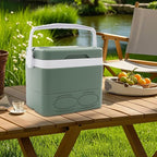 8.5l Camping Ice Boxes & Coolers, Insulated Cooler, Portable Ice Box with Handle, Large Insulated Ice Chestfor Beach, Picnic and Office Use