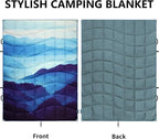 Camping Blanket, Puffy Blankets Lightweight Windproof Resistant for Outdoors,Hiking, Backpacking,Car,Picnic,Stadium