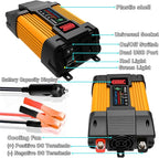 6000W Solar Inverter Kit with 100W Waterproof Foldable Panel & 50A Controller for RV, Camping & Off-Grid Power Solutions(6000w)