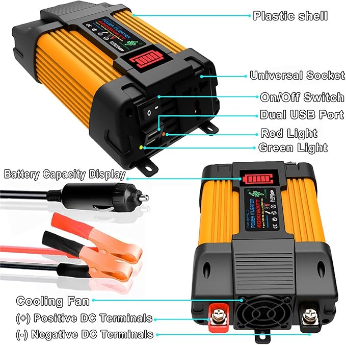 6000W Solar Inverter Kit with 100W Waterproof Foldable Panel & 50A Controller for RV, Camping & Off-Grid Power Solutions(4000w)